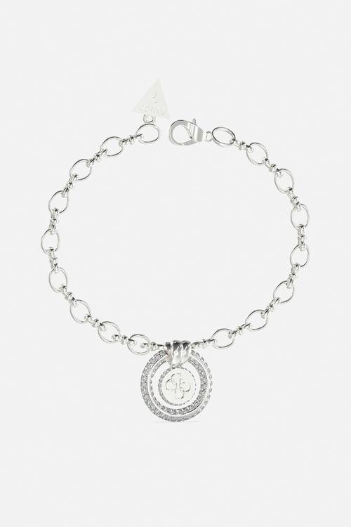 Ladies Knot You4G Logo Knot Chain Bracelet - Silver
