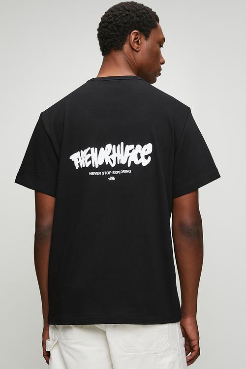 NSE relaxed ss tee - logo play tnf black