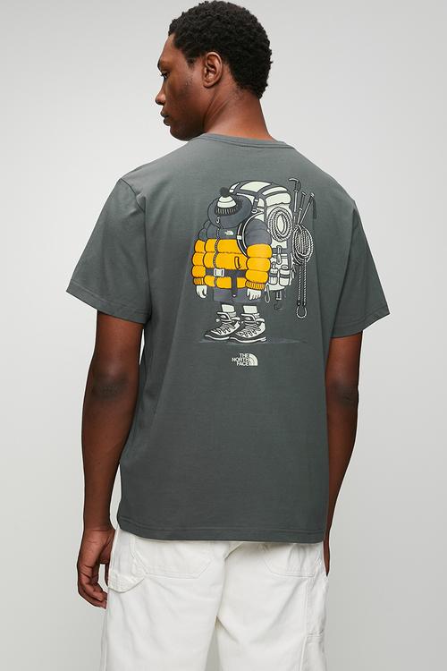 Gear up get out rlx ss teegraphic - anthracite grey