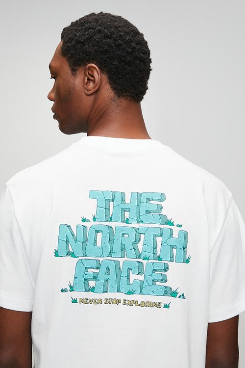 Stone logo rlx ss tee - graphic tnf white