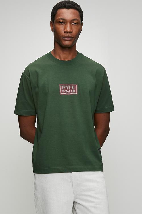 Mens pjc pixel logo tee - green