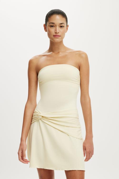 Maple Tube Mini Dress - Vanilla Glow