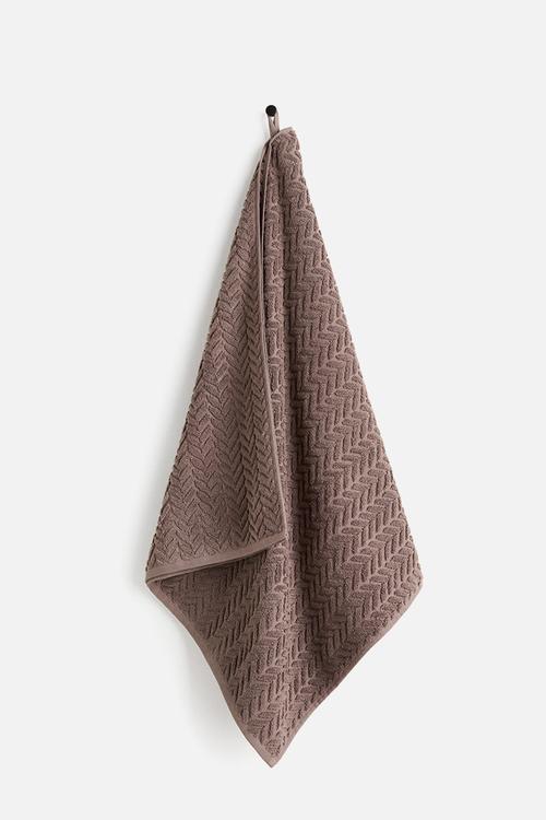 Textured bath towel - mole