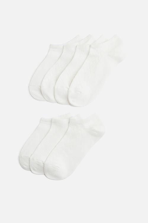 7-Pack trainer socks - white