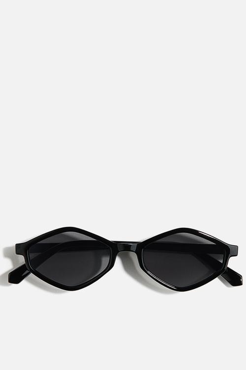 Hexagonal sunglasses - black