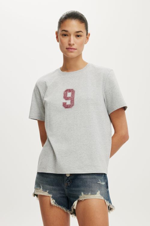 The Off Duty Graphic Tee - Tribeca/ Winter Grey Marle