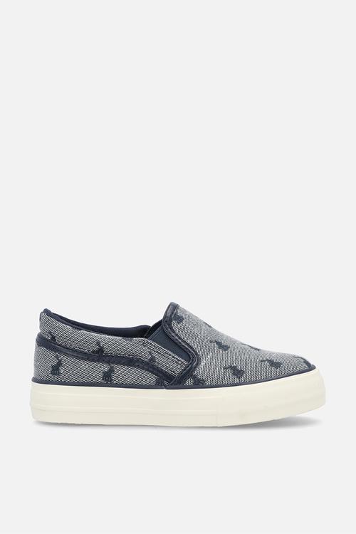 Kids Jacquard Slip On Sneaker  - Navy