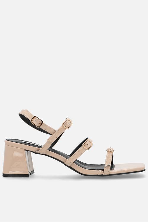 Claire open toe slingback - neutral