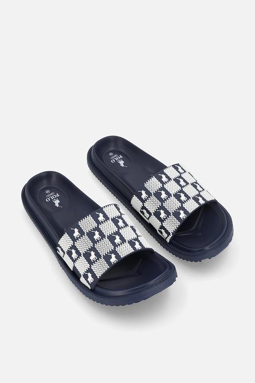 Monogram Moulded Slide - Navy