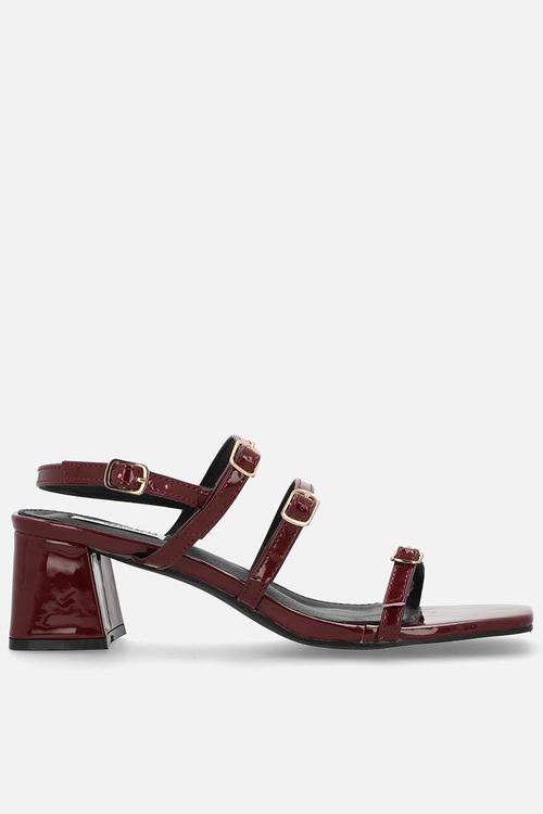 Claire open toe slingback - wine
