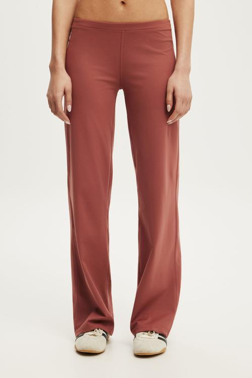 Ultra Soft Low Rise Straight Leg Pant - Emberdust