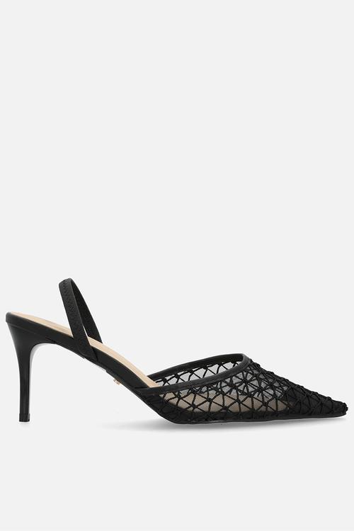 Gallery 9 embroidery heel - black