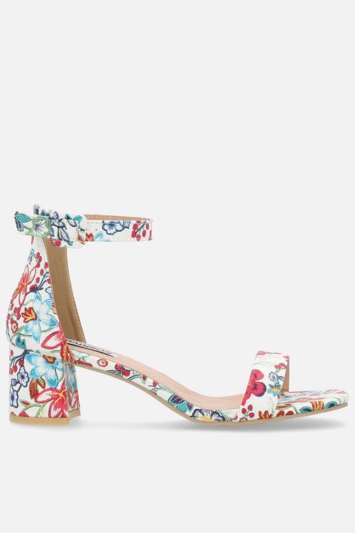 Amira 4 open toe ankle strap - floral