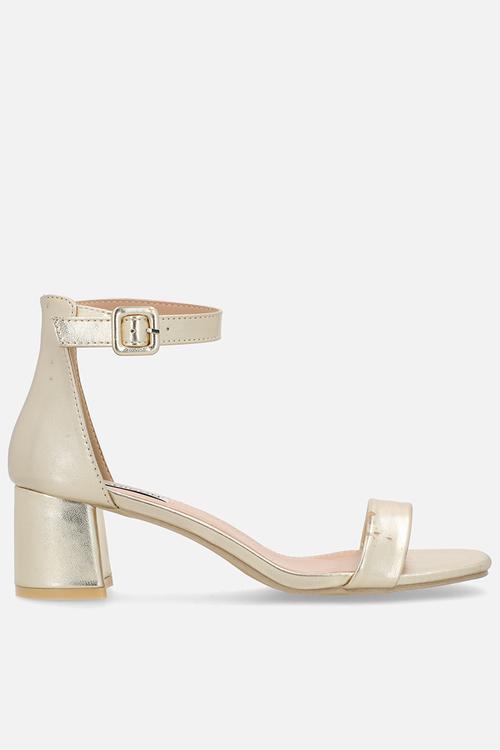 Amira 4 open toe ankle strap - gold