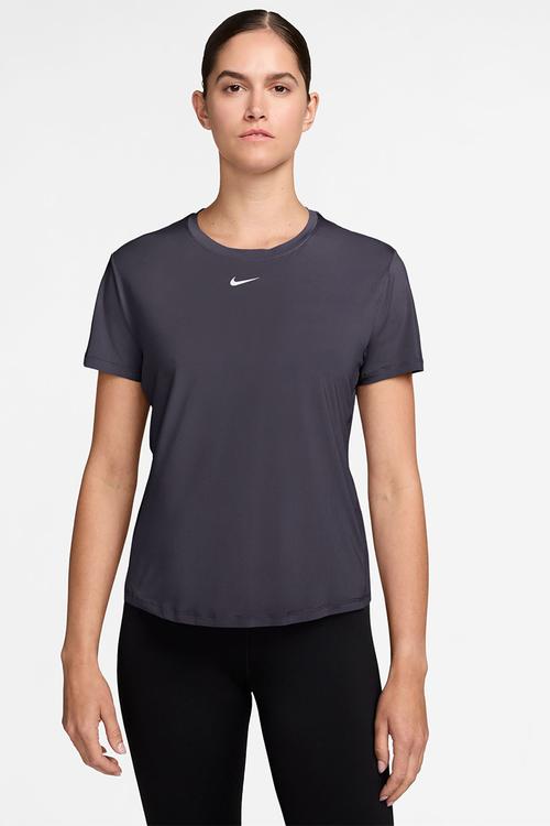 W Nk One Classic Dri-Fit Short-Sleeve Top - Gridiron/White