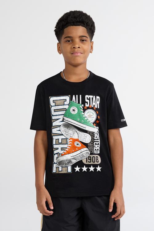 Cnvb Varcity Double Kicks Ss T - Black