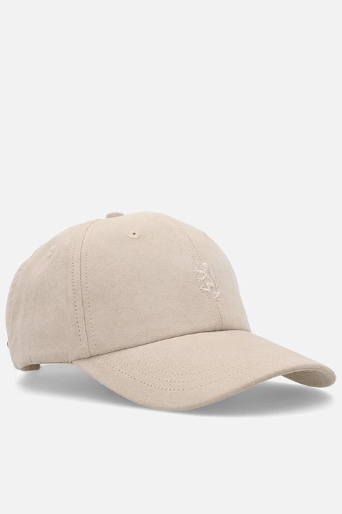 Pringle Keagan Suede Peak Cap - Stone