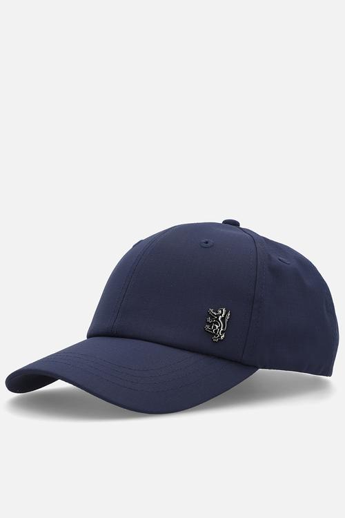 Pringle Ethan Lion Ingot Peak Cap - Navy
