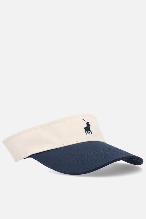Cotton Elasticated Visor  - Navy