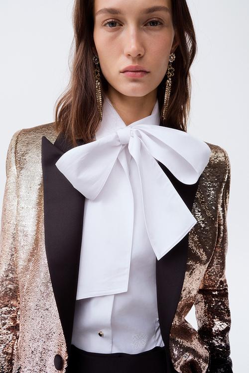 ELIE SAAB H&M: Sequined blazer - gold-coloured/black