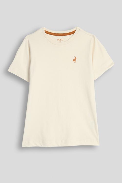 Girls Cara Raglan Ss Tee - Light Stone