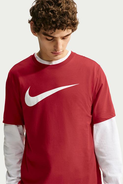 Nsw Swoosh Tee - Tough Red/White