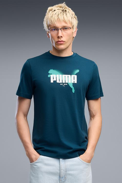 Graphic Branded T-shirt - Blue