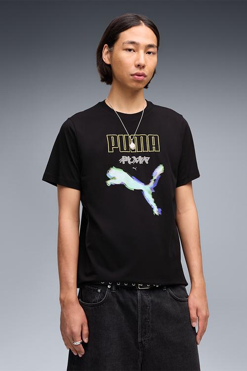 Graphic Cyber Branded T-shirt - Black