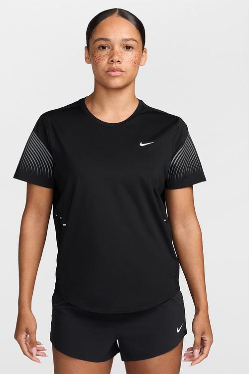 W Nk Swift Flash Dri-Fit Short-Sleeve Running Top - Black/Anthracite/Reflectivesilv