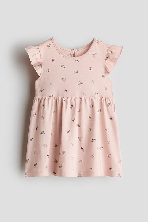 Cotton dress - light dusty pink/floral