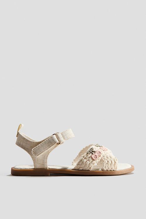 Sandals - cream/cherries