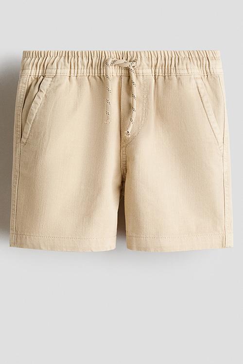 Cotton shorts - light beige