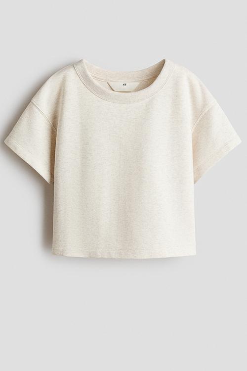 Loose-fit top - light beige