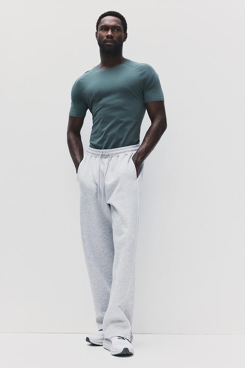 Muscle fit sports t-shirt with drymove? - dusty green