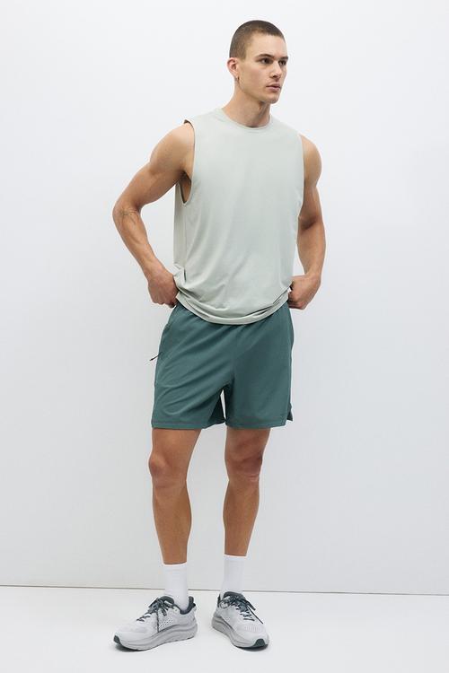Regular fit sports vest top with drymove? - light dusty green