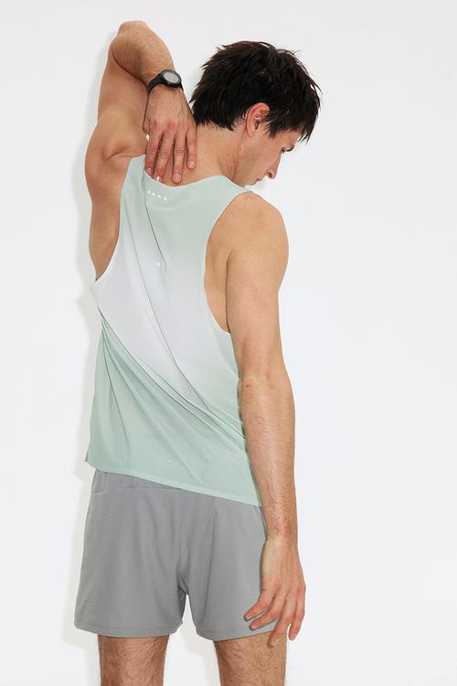 Running vest top with coolmove™ - light mint