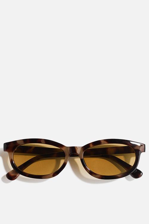 Oval sunglasses - brown/tortoiseshell pattern