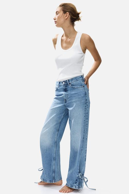 Barrel high waist ankle jeans - denim blue