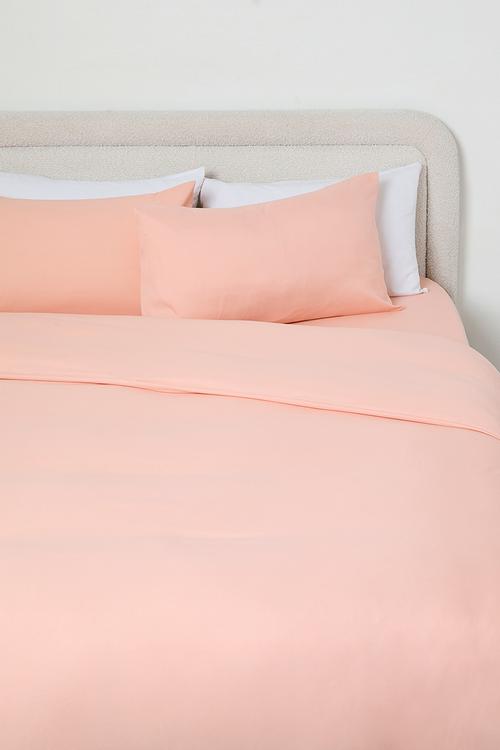 Recycled microfibre duvet set Soft Pink