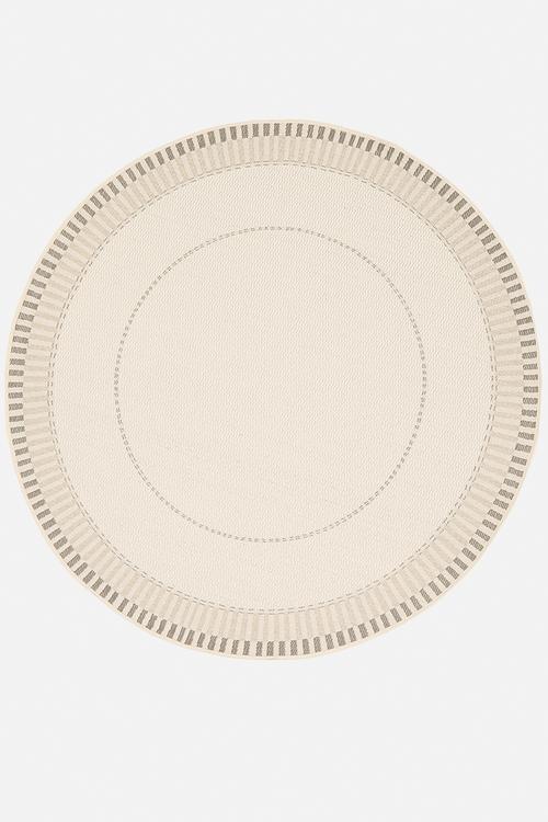 Hem Round Indoor/Outdoor Rug - neutral