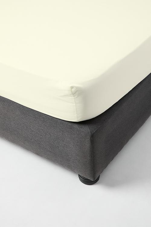 Recycled microfibre fitted sheet set Milk