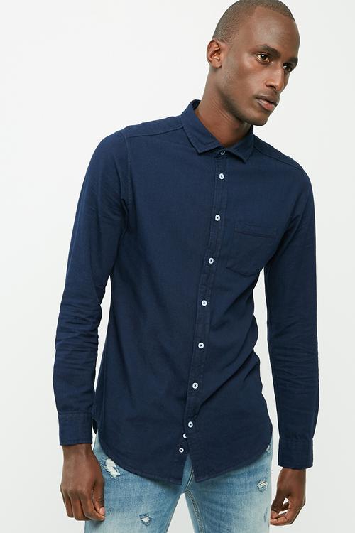 Denim long sleeve shirt