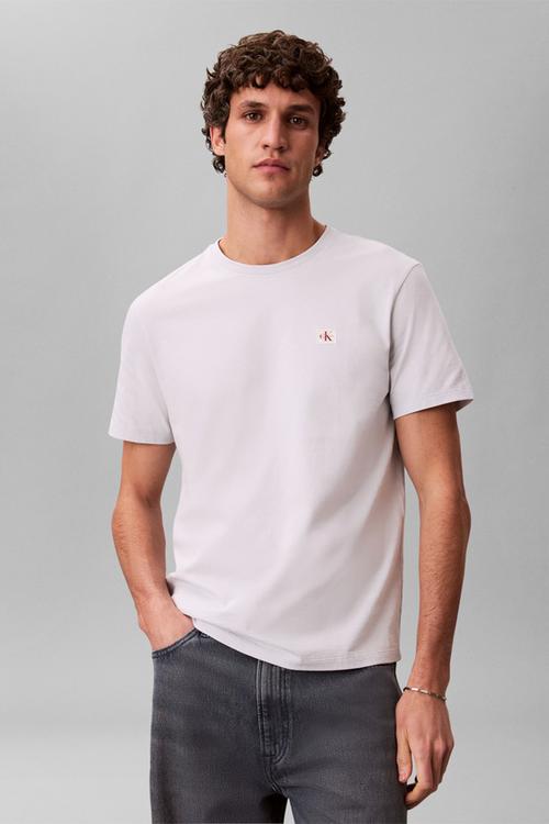 Badge 30S Jersey Classic T-Shirt-Marble Gray - Marble Gray