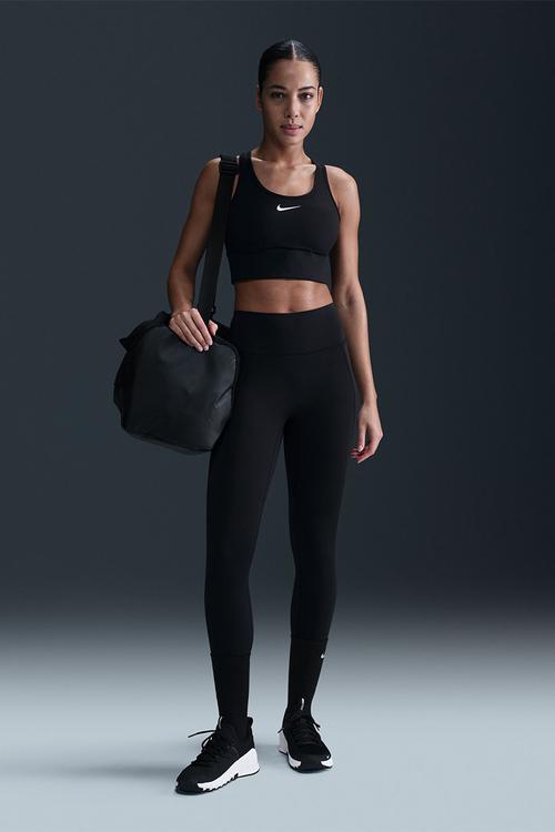 W Nk Universa High-Waisted 7/8 Leggings - Black/Anthracite/Dksmokegrey