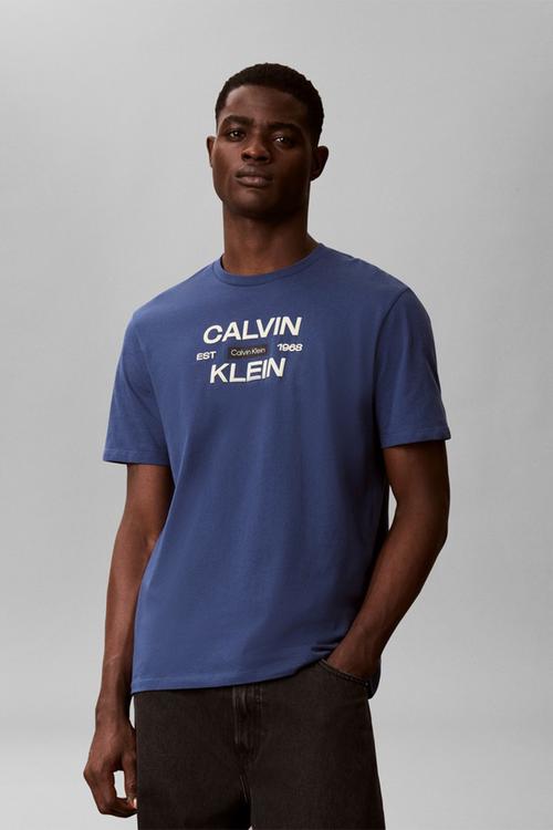30S Eu Stack Graphic T-Shirt-Dark Denim-Dark Denim