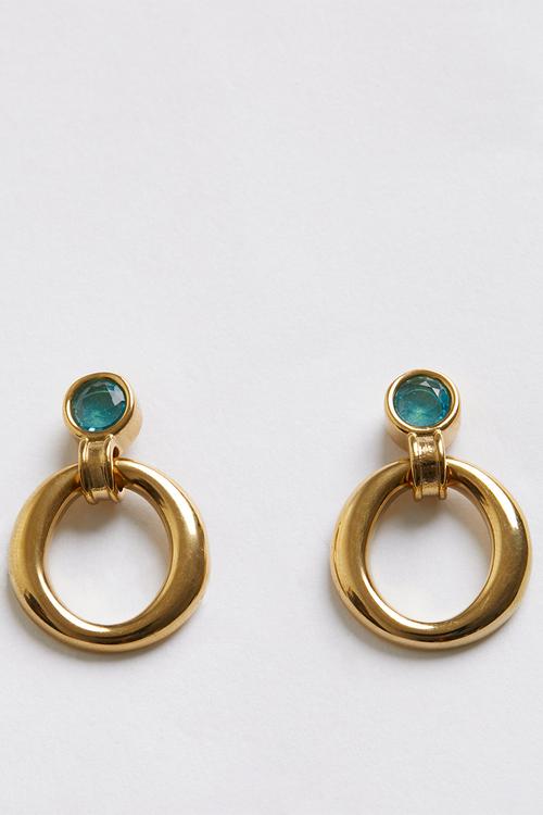 Modern Hoop Earrings - Gold