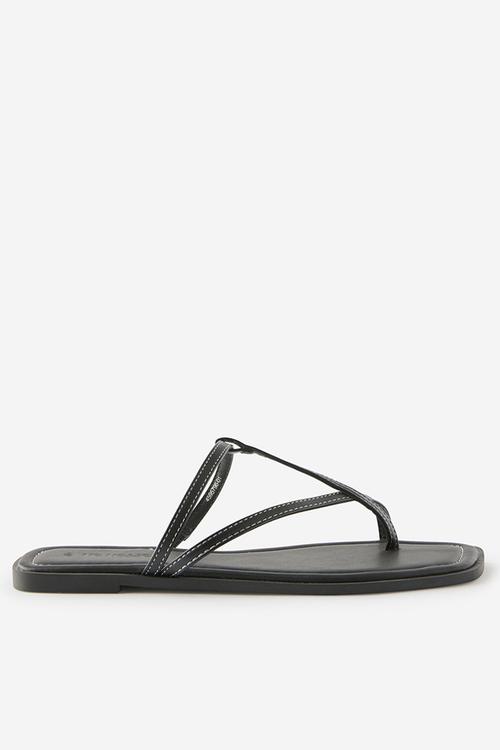 Byron Strappy Slide - black