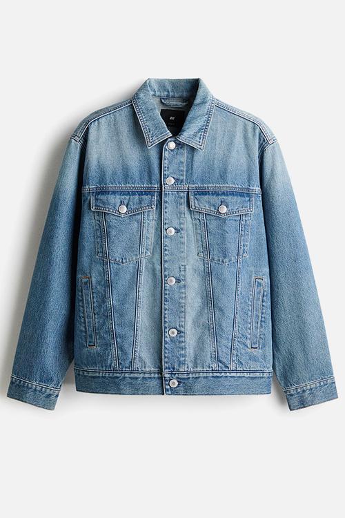 Loose fit denim jacket - light denim blue 
