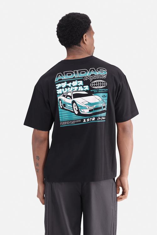 RETRO CAR Tee  - Black