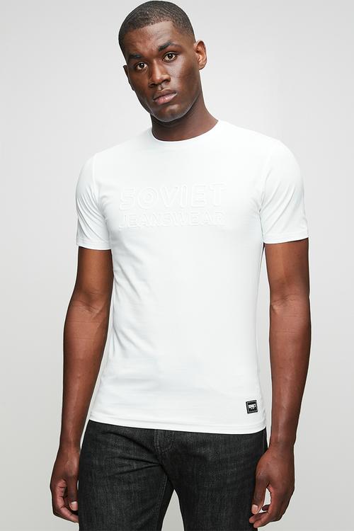 Crew Neck Fashion T-Shirt - White
